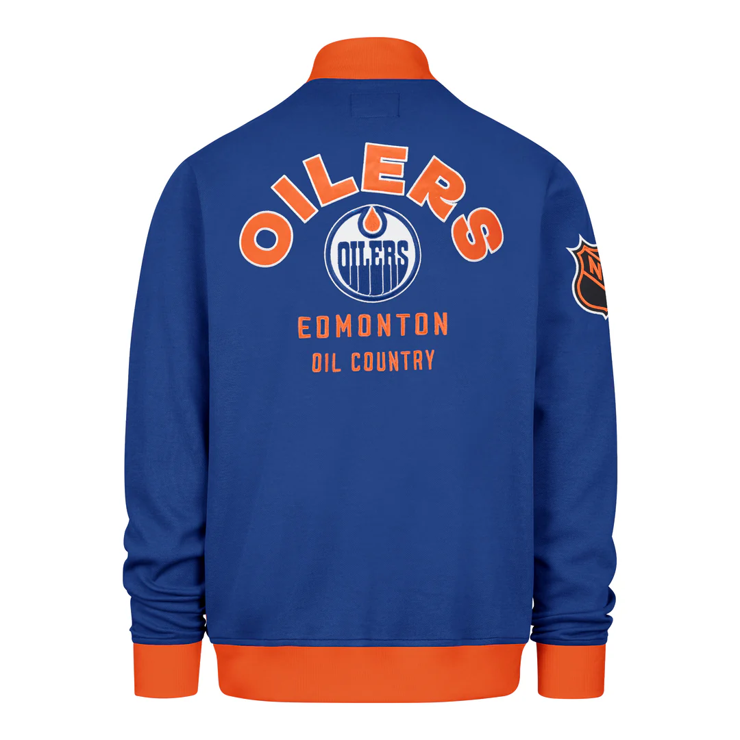 '47 Brand Men's NHL Edmonton Oilers Relief Track Jacket - Image 2