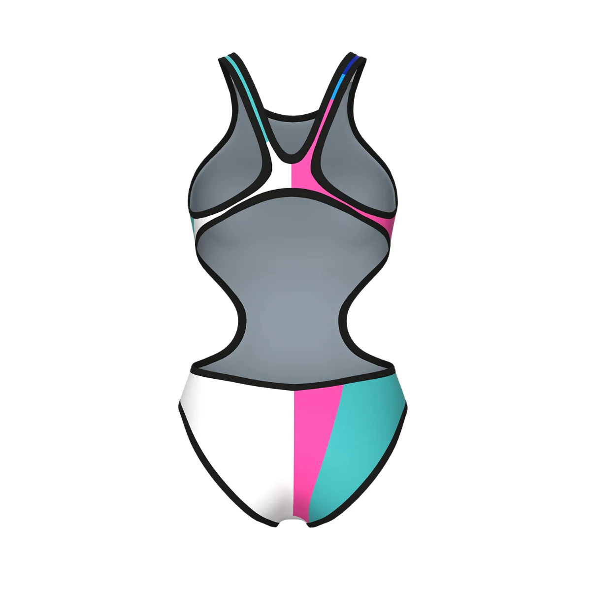 arena Women's One Placement Tech Back One Piece Swimsuit - Image 3