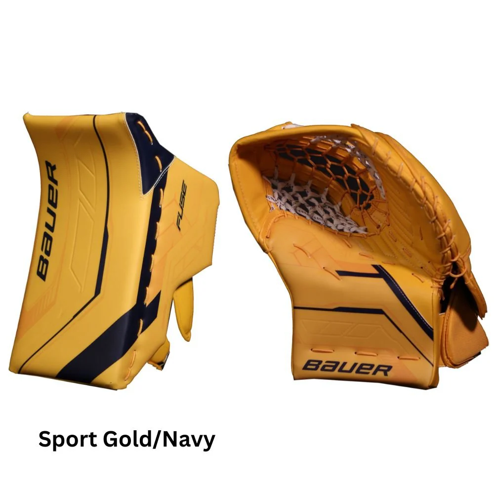 Bauer Senior Supreme Fuse USC Spec Hockey Goalie Trapper+Blocker