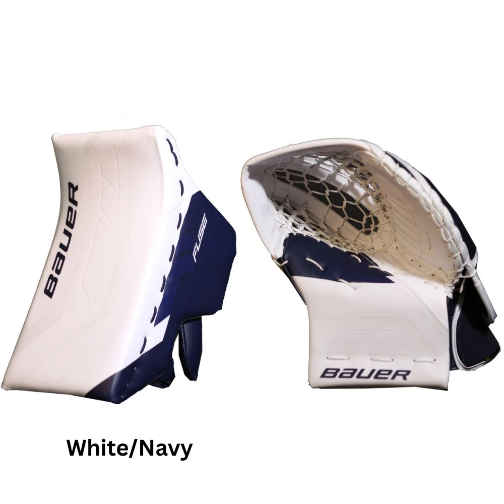 Bauer Senior Supreme Fuse USC Spec Hockey Goalie Trapper+Blocker - Image 2