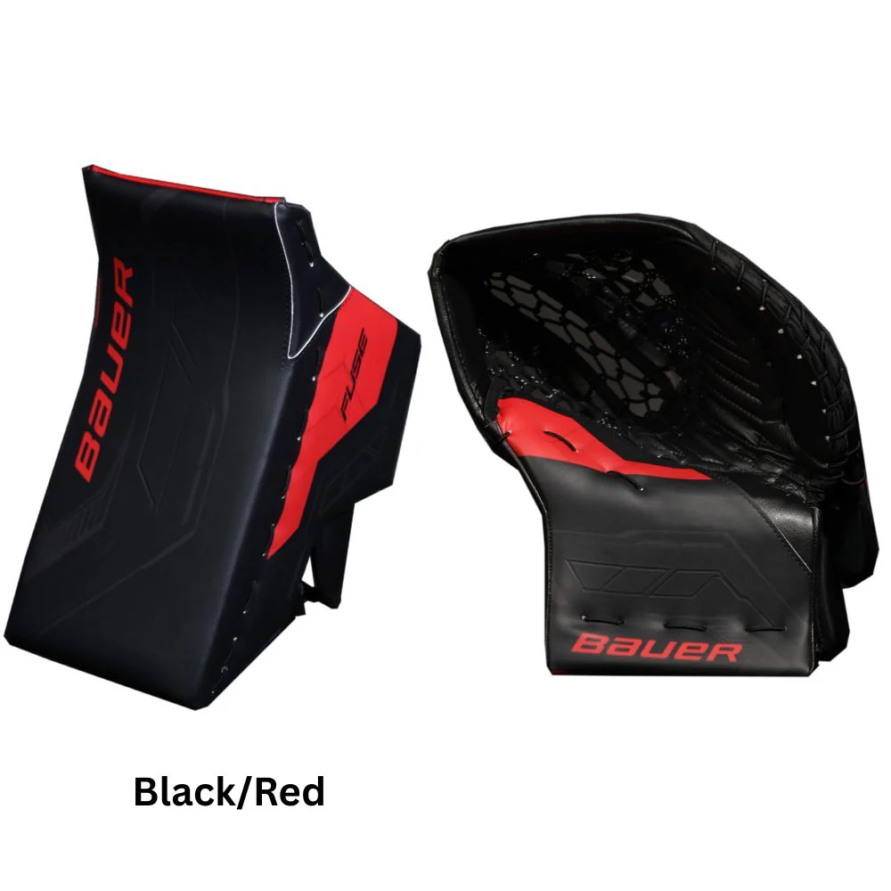 Bauer Senior Supreme Fuse USC Spec Hockey Goalie Trapper+Blocker - Image 3