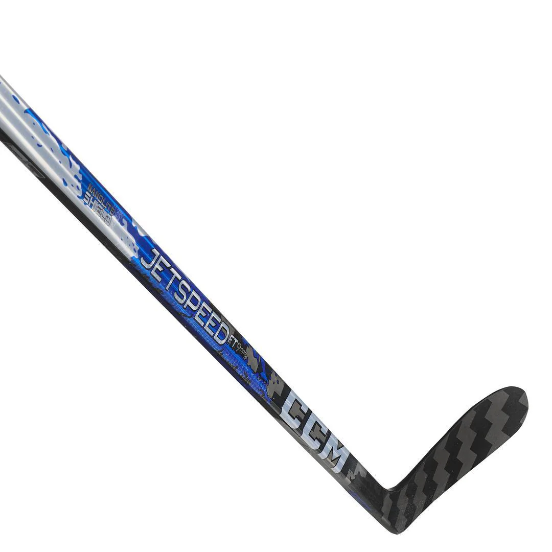CCM Intermediate JetSpeed FT9 Pro Blue Hockey Player Stick - Image 2