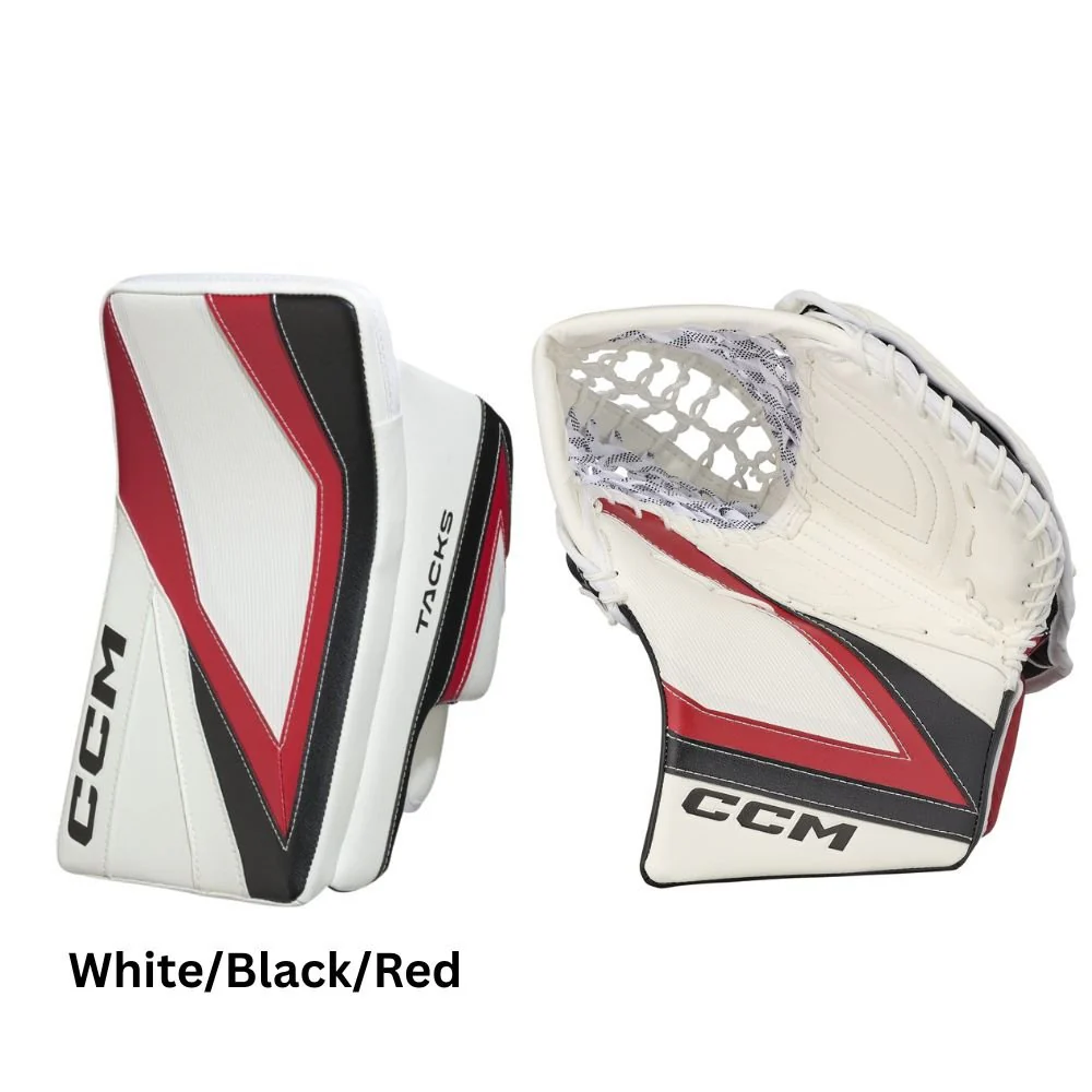 CCM Intermediate Tacks Hockey Goalie Trapper+Blocker