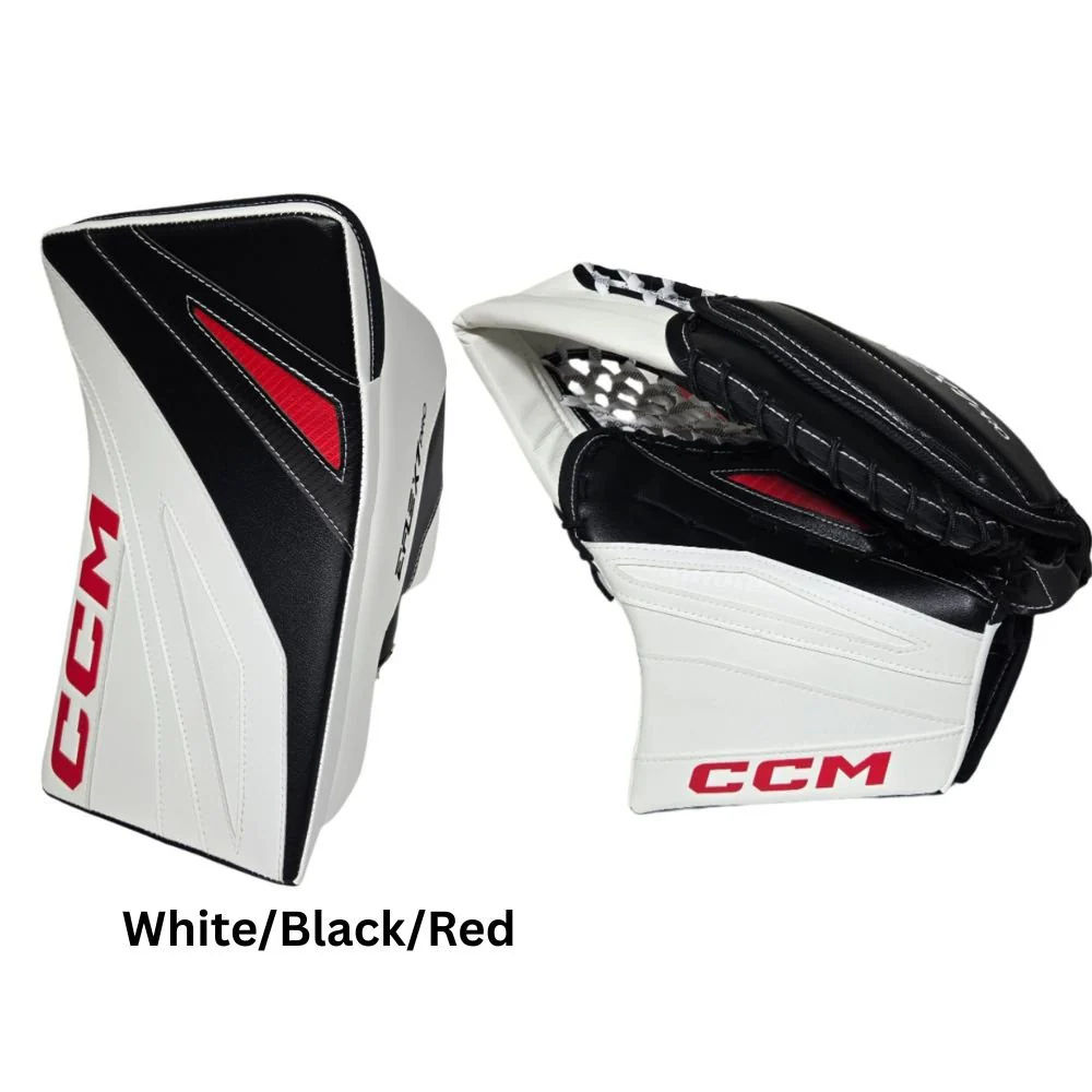 CCM Senior EFLEX 7 Pro Hockey Goalie Blocker + Trapper