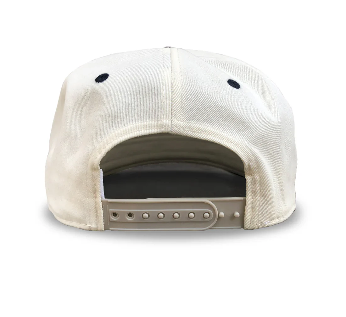 Celly Hockey Michigan Pond Hockey Snapback Cap Cream/Blue - Image 2