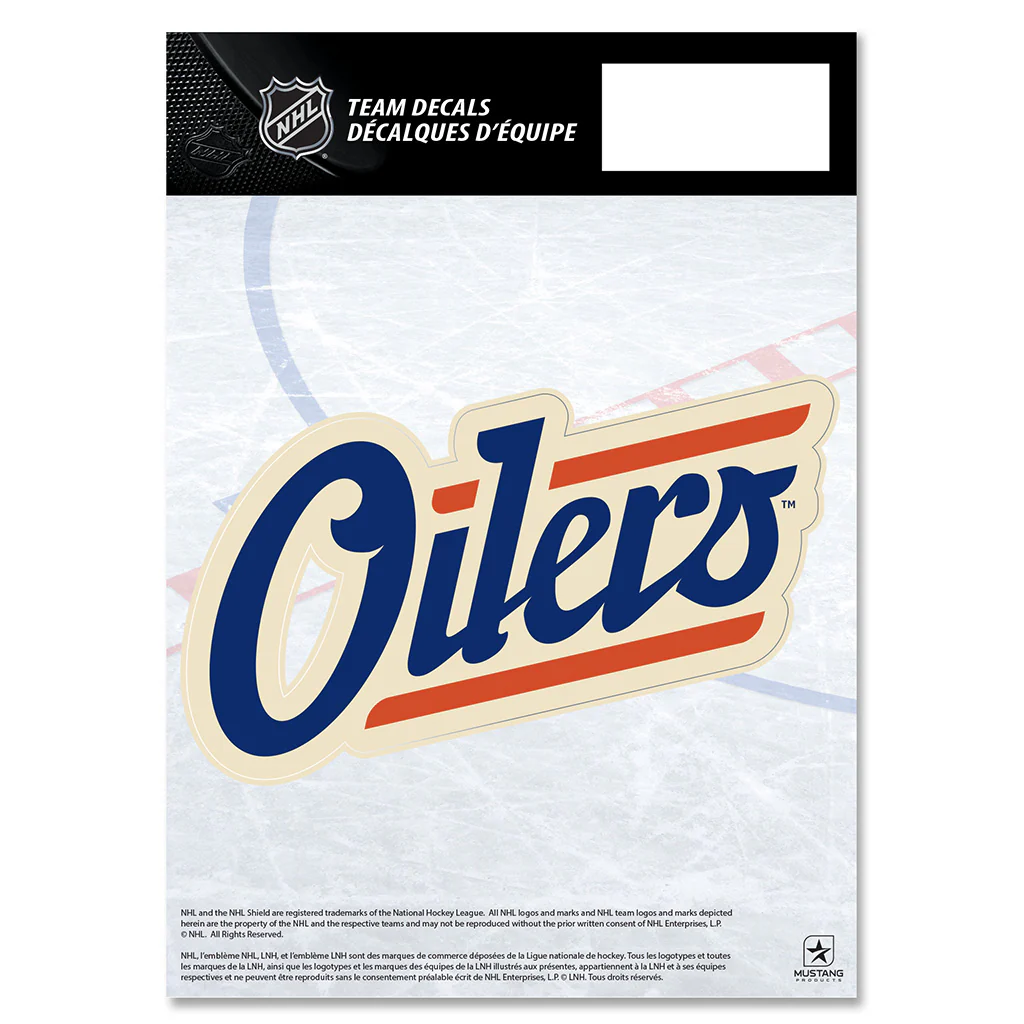 Mustang NHL Edmonton Oilers 5x7" Alternate Logo Decal