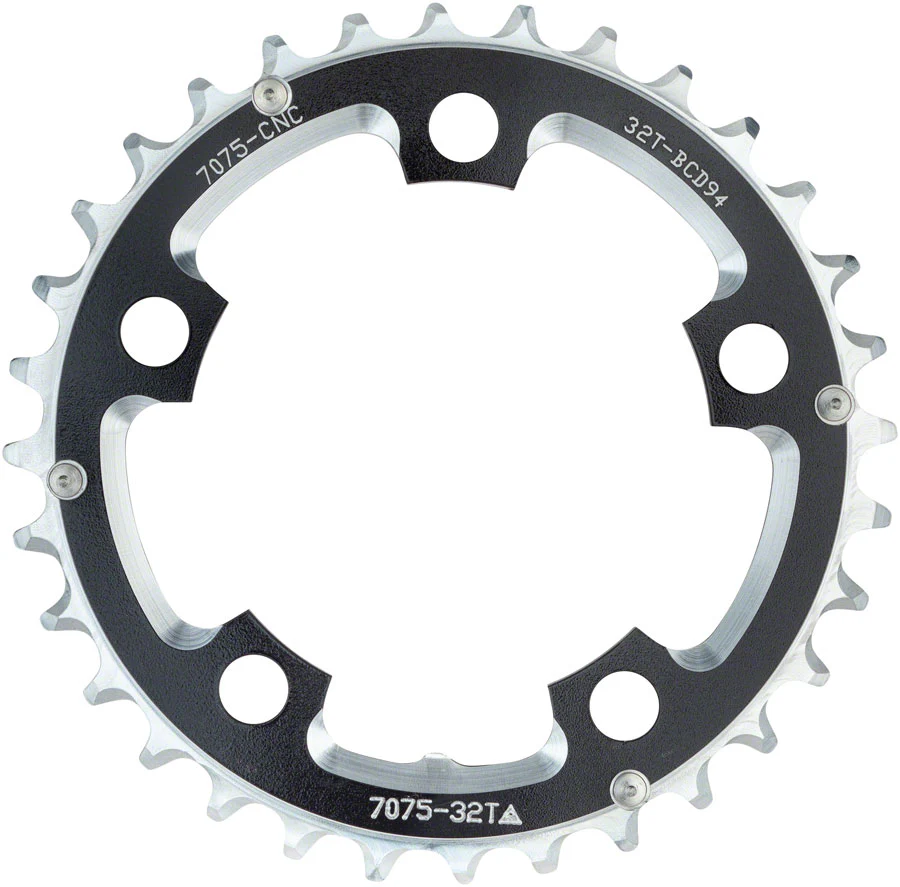 Dimension 32t (94mm BCD) Middle Black Multi Speed Chainring - Image 2