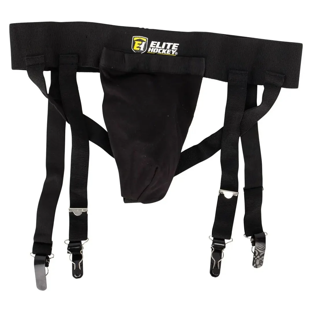 Elite Junior Pro 3 in 1 Support with Cup Hockey Player Jock Strap