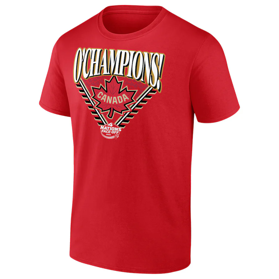 Fanatics Men's NHL 4 Nations Face-Off Canada Champs T-Shirt