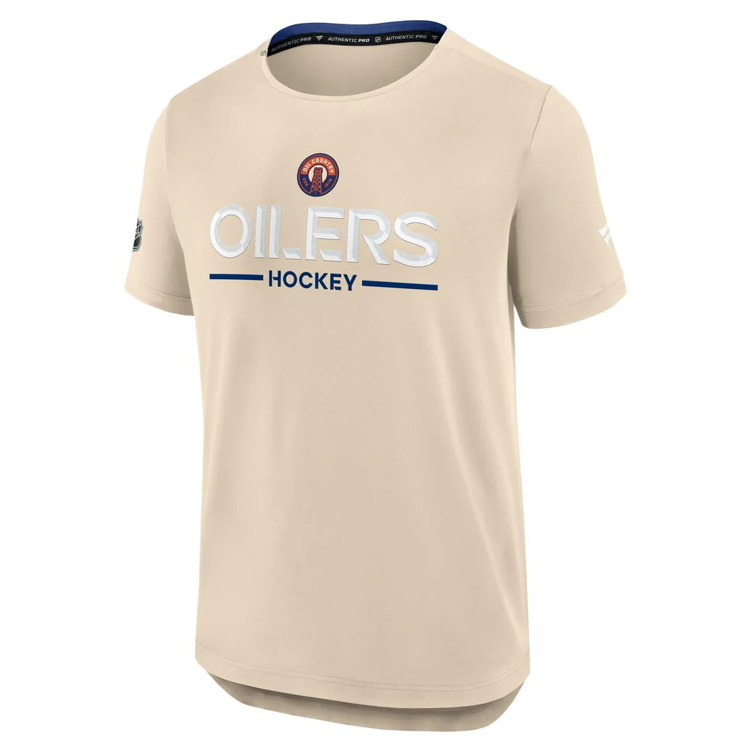Fanatics Men's NHL Edmonton Oilers 2025 Authentic Pro Alternate Tech T-Shirt