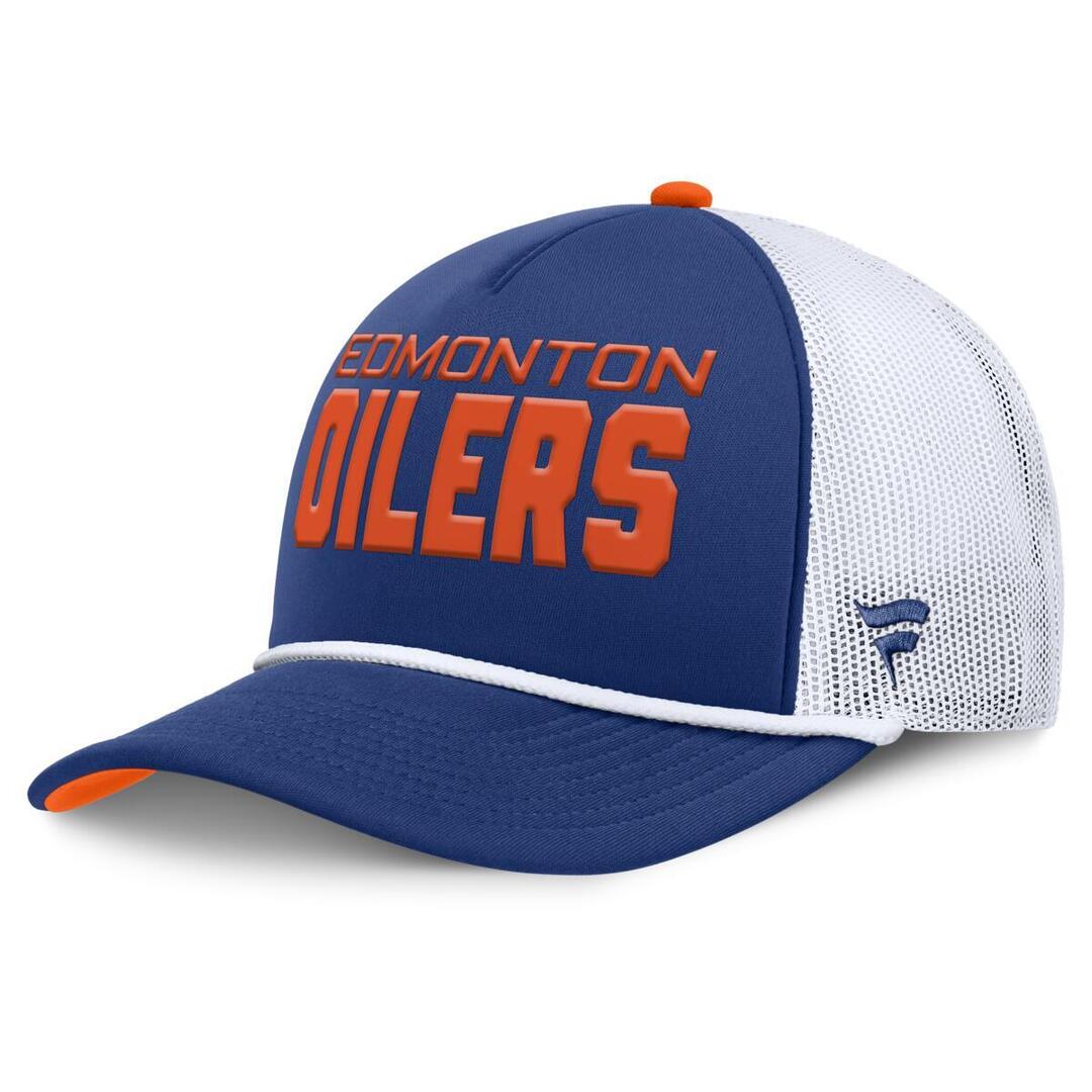 Fanatics Men's NHL Edmonton Oilers 2025 Authentic Pro Rink A-Frame Rope Hat - Image 3