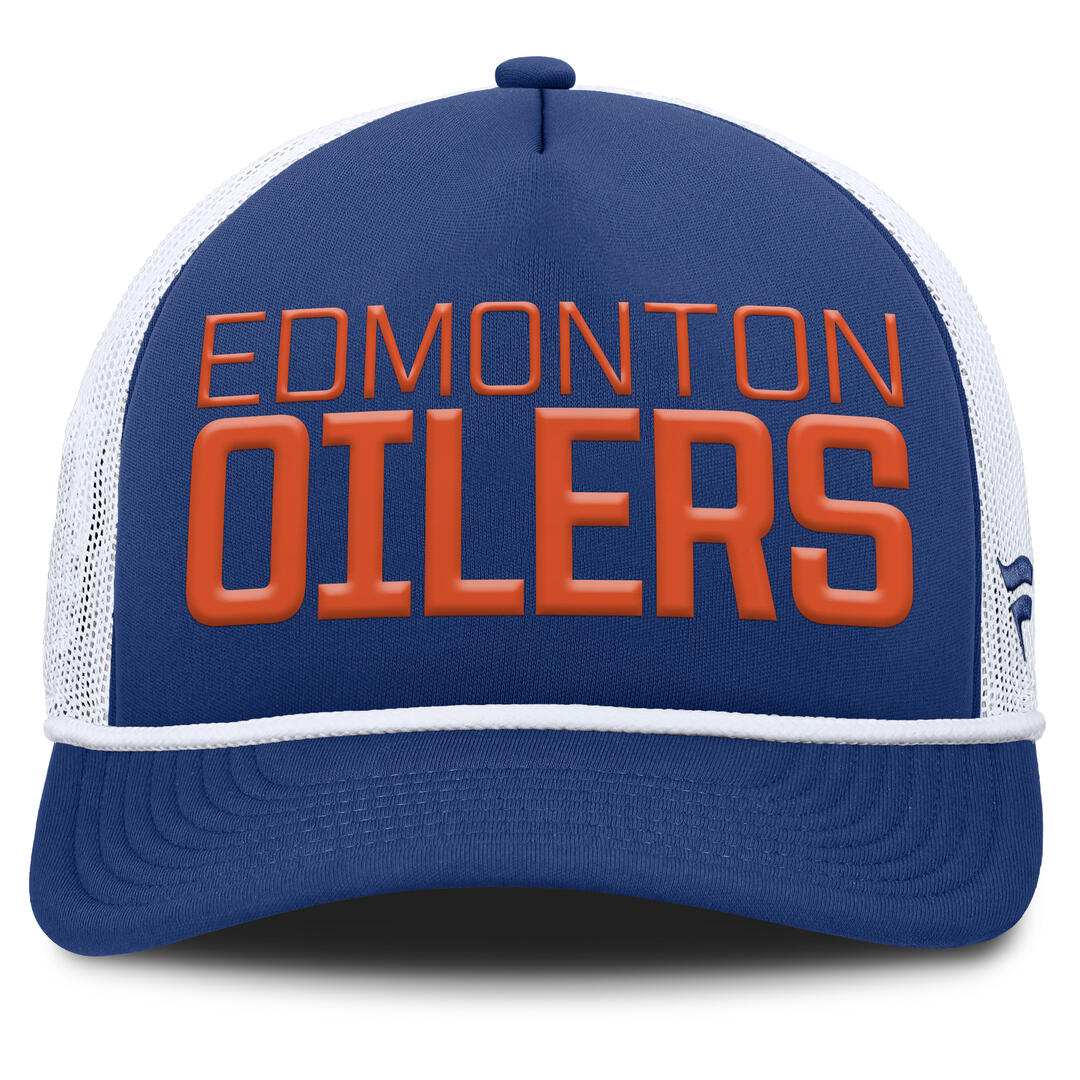 Fanatics Men's NHL Edmonton Oilers 2025 Dutch Pinch Panel A-Frame Hat - Image 3