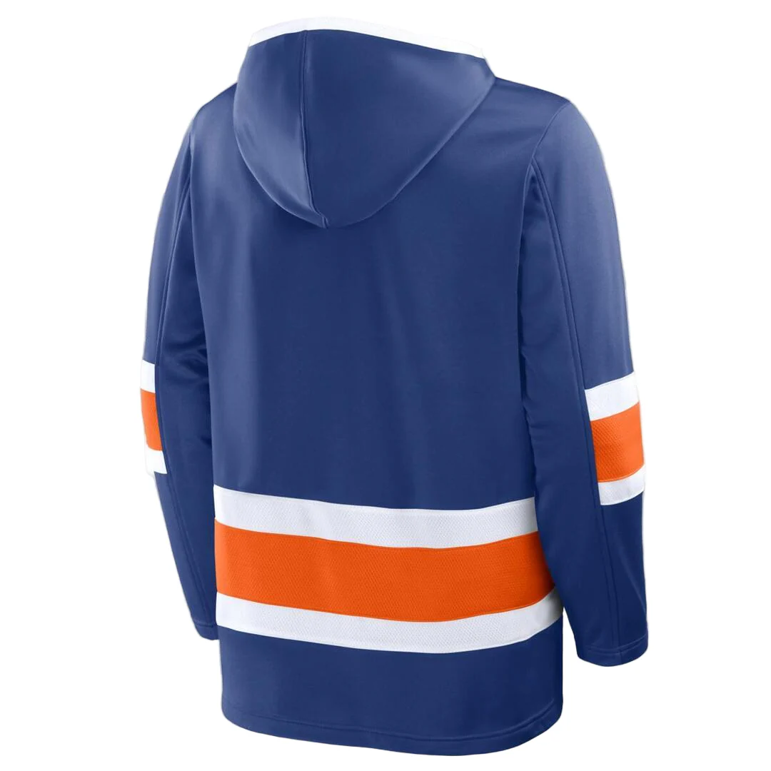 Fanatics Men's NHL Edmonton Oilers 2025 Fleece Lace-Up Hoodie - Image 2