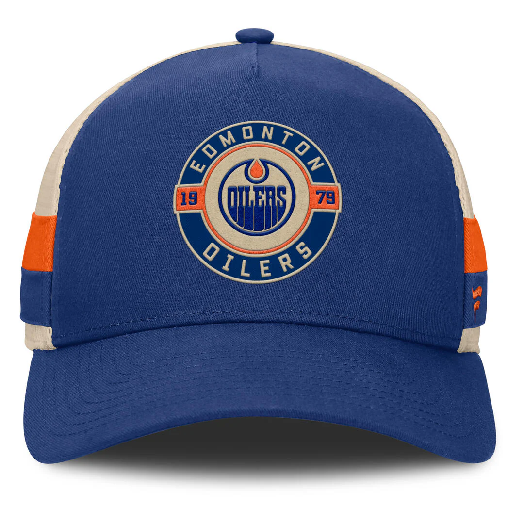 Fanatics Men's NHL Edmonton Oilers 2025 Prestige 5 Panel A-Frame Hat - Image 3