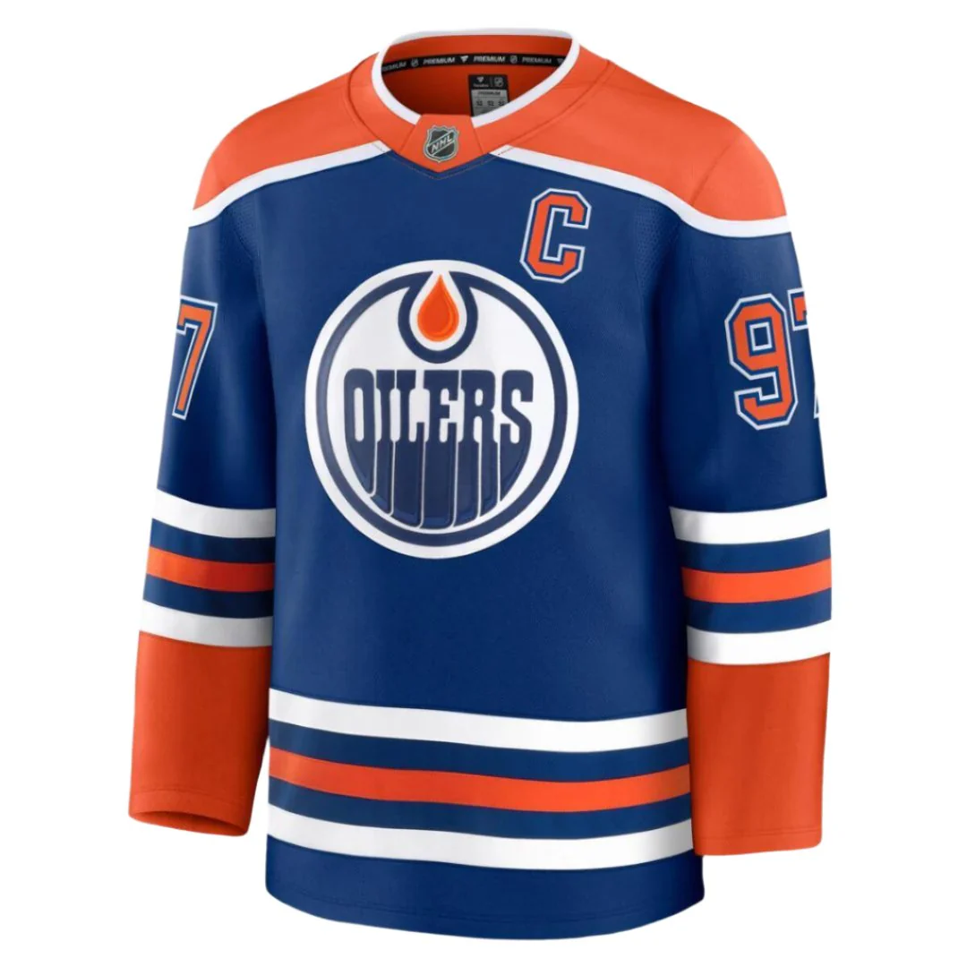 Fanatics Men's NHL Edmonton Oilers Connor McDavid Premium Home Jersey - Image 2