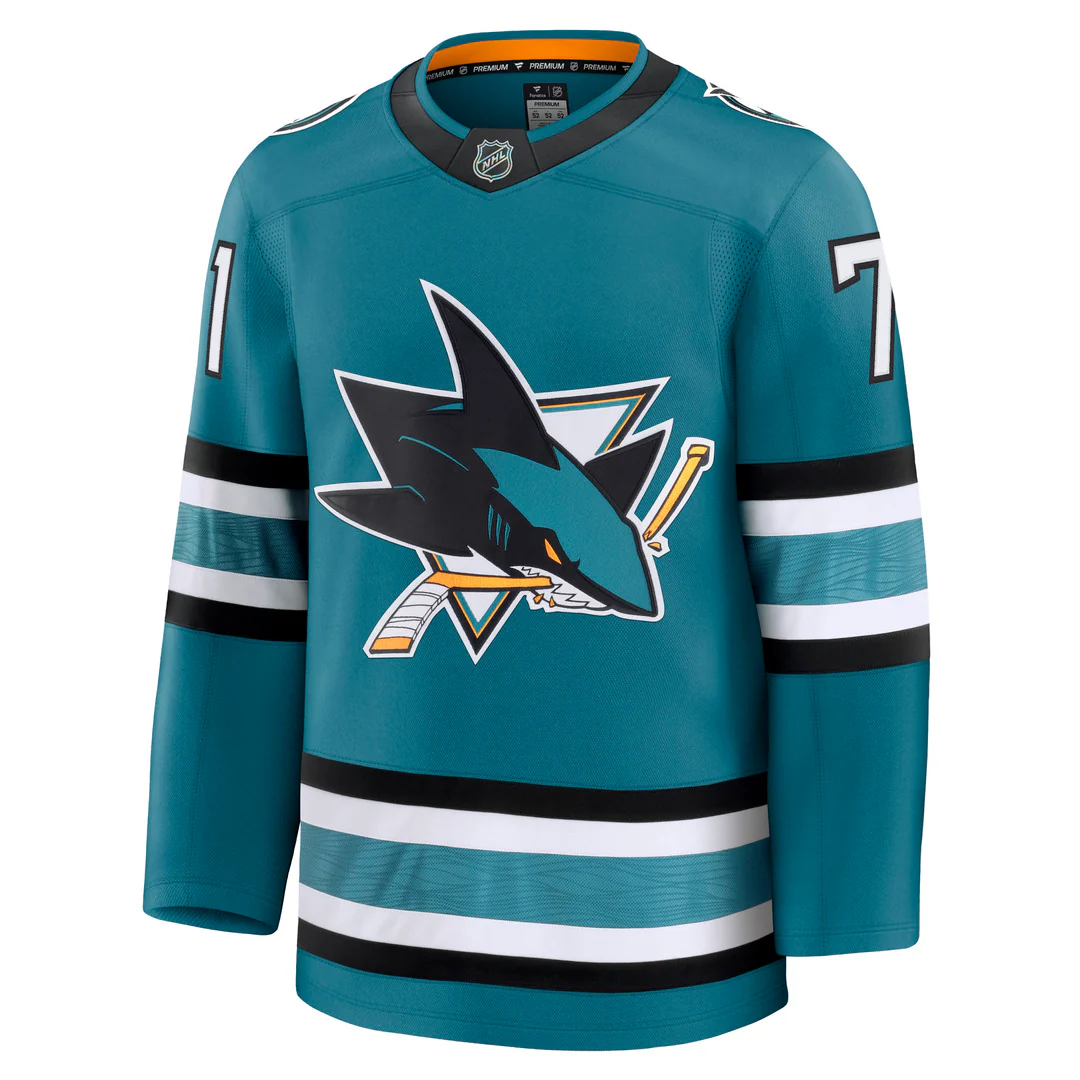 Fanatics Men's NHL San Jose Sharks Macklin Celebrini Premium Home Jersey - Image 2