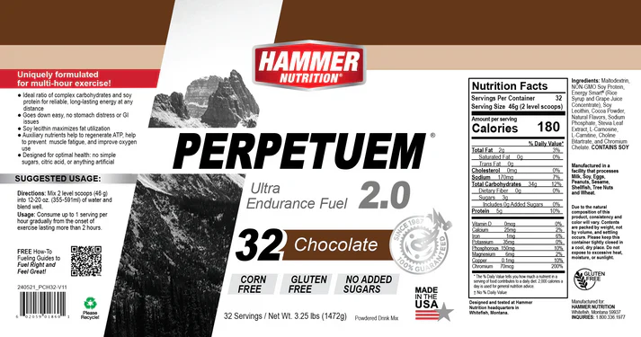 Hammer Nutrition Perpetuem 2.0 Powder 32 Servings - Image 6