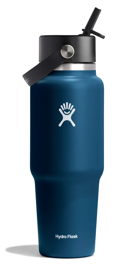 Hydro Flask Wide Mouth Travel Bottle with Flex Straw Cap 32oz/946ml - Image 3