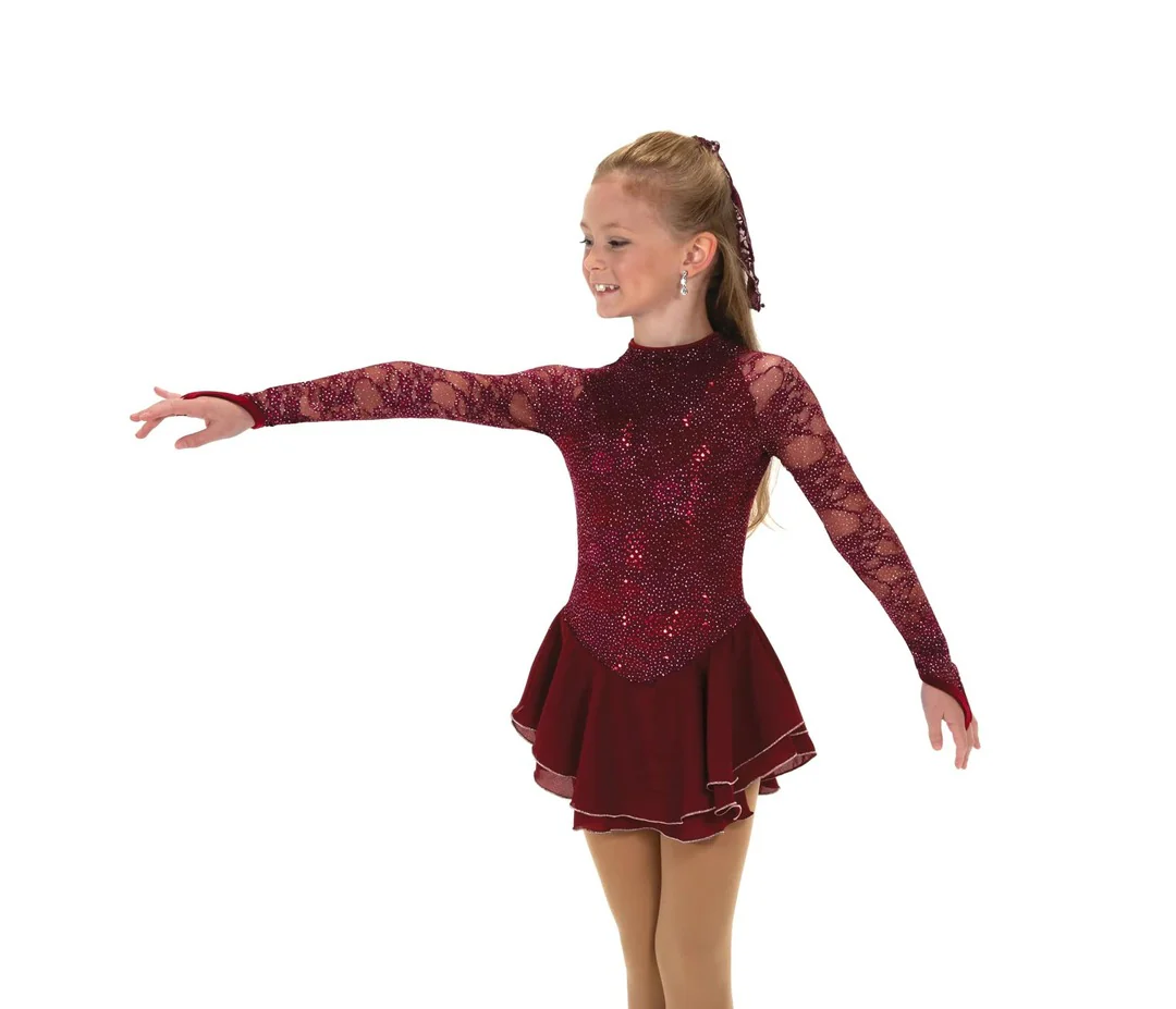 Jerry's Girl's 609 Sequin Lining Figure Skating Dress - Image 3