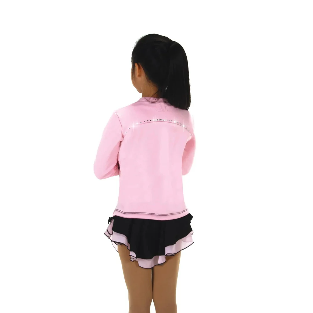 Jerry's Girl's S222 Fleece Sparkle Seam Figure Skating Jacket - Image 2