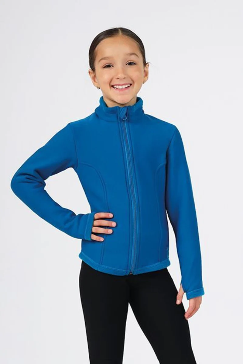 Mondor Girl's 24492 Sequin Figure Skating Polartec Jacket - Image 2