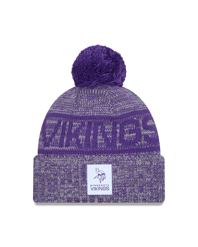 New Era Men's NFL Minnesota Vikings Sideline '25 Sport Pom Knit Toque