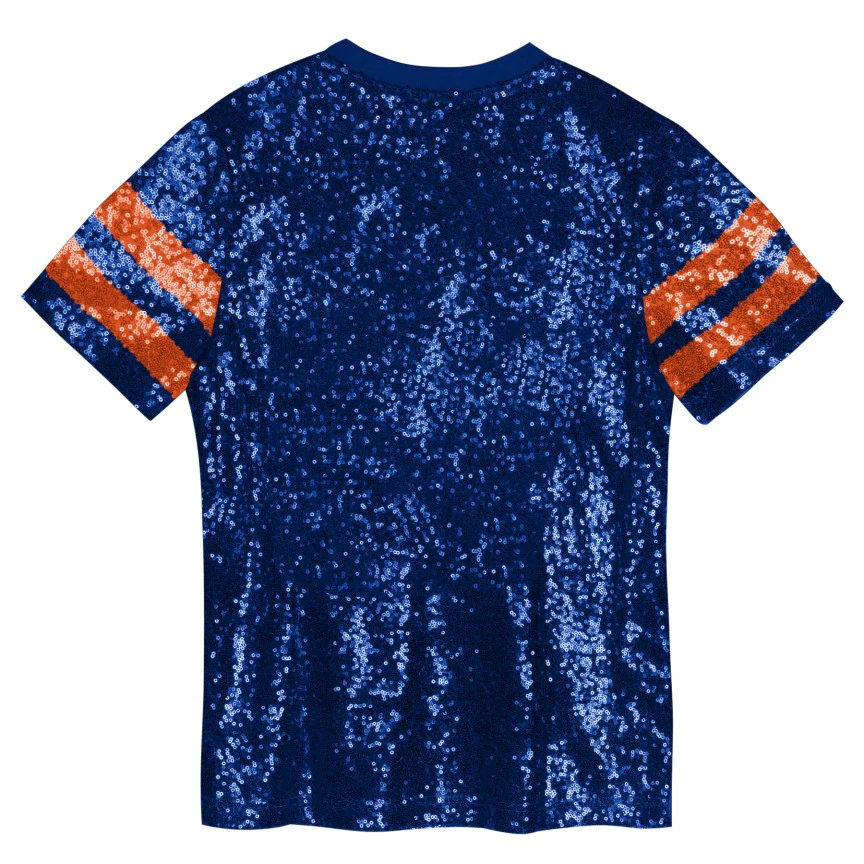 NHL Branded Child Edmonton Oilers Glam Sequined T-Shirt - Image 2