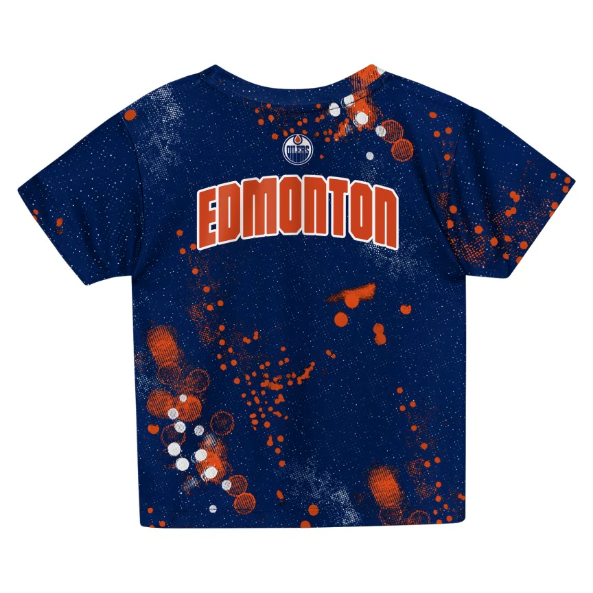 NHL Branded Child Edmonton Oilers Home Plate T-Shirt & Short Set - Image 3