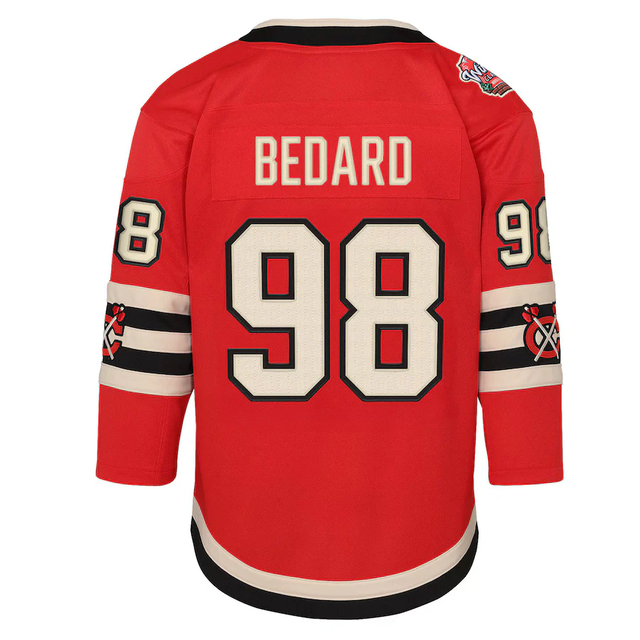 NHL Branded Youth Chicago Blackhawks Connor Bedard Winter Classic Jersey 2025 - Image 2