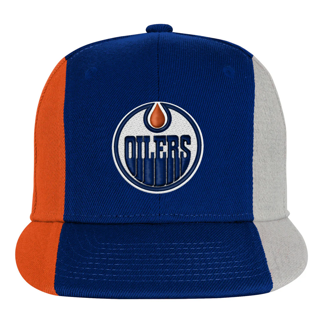 NHL Branded Youth Edmonton Oilers Ace In The Hole Snapback Hat - Image 2