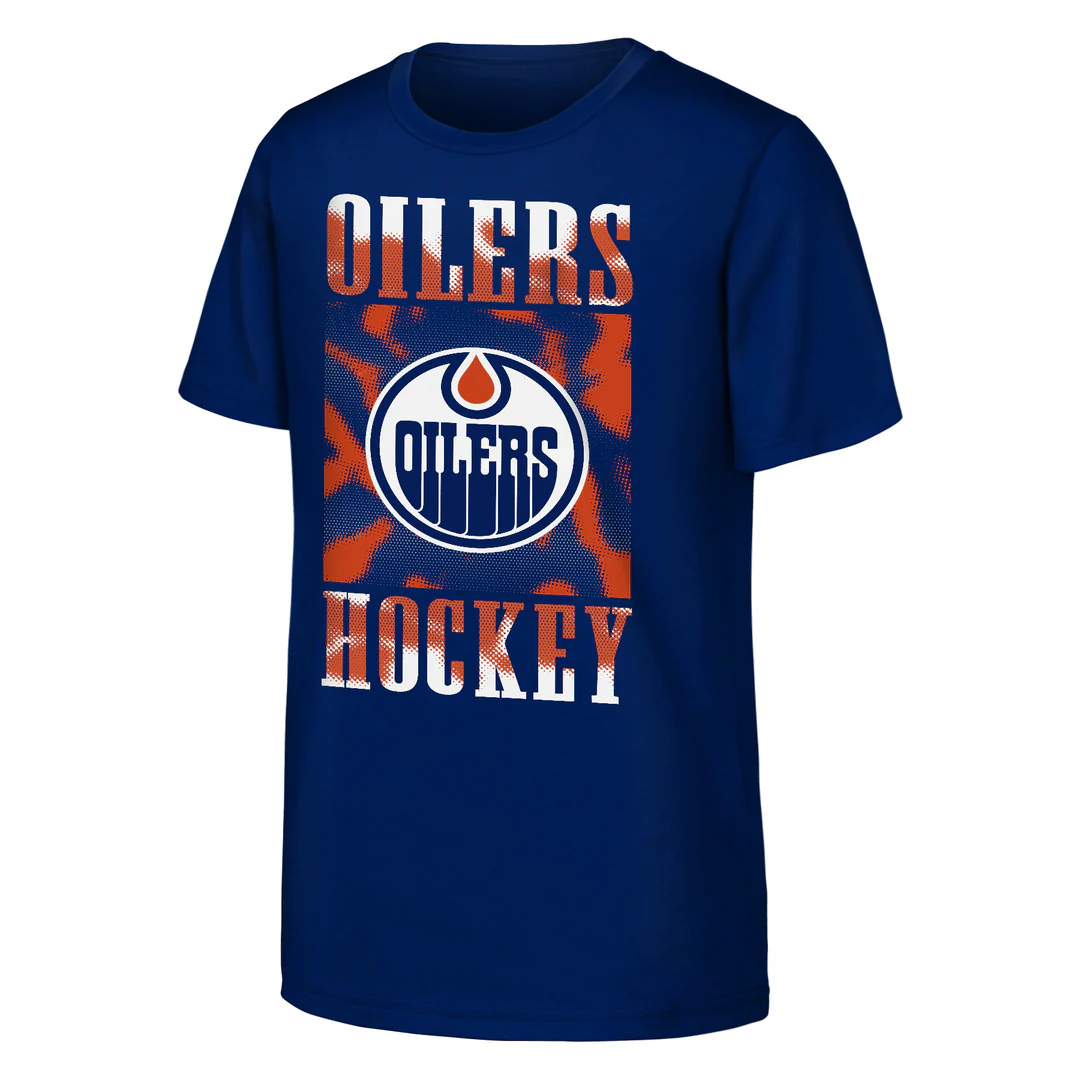 NHL Branded Youth Edmonton Oilers Garage Hero T-Shirt