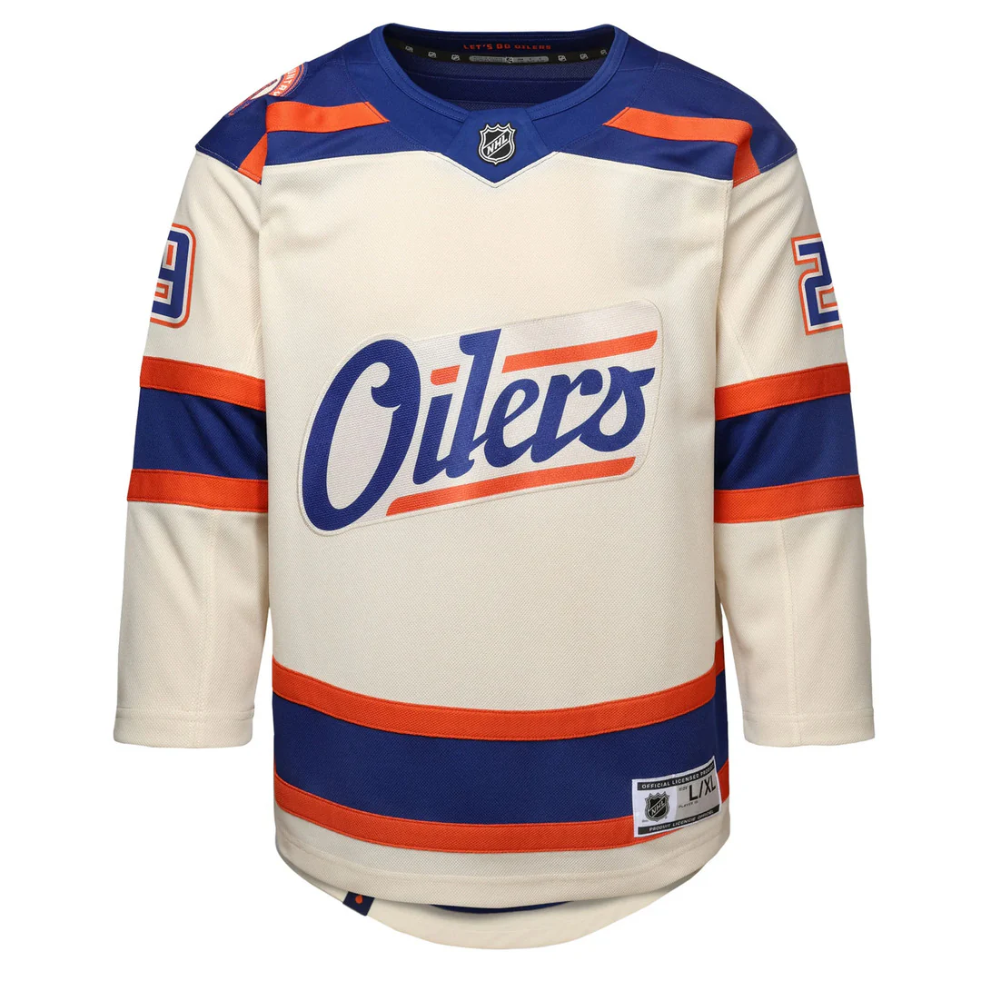 NHL Branded Youth Edmonton Oilers Leon Draisaitl Alternate Jersey - Image 2