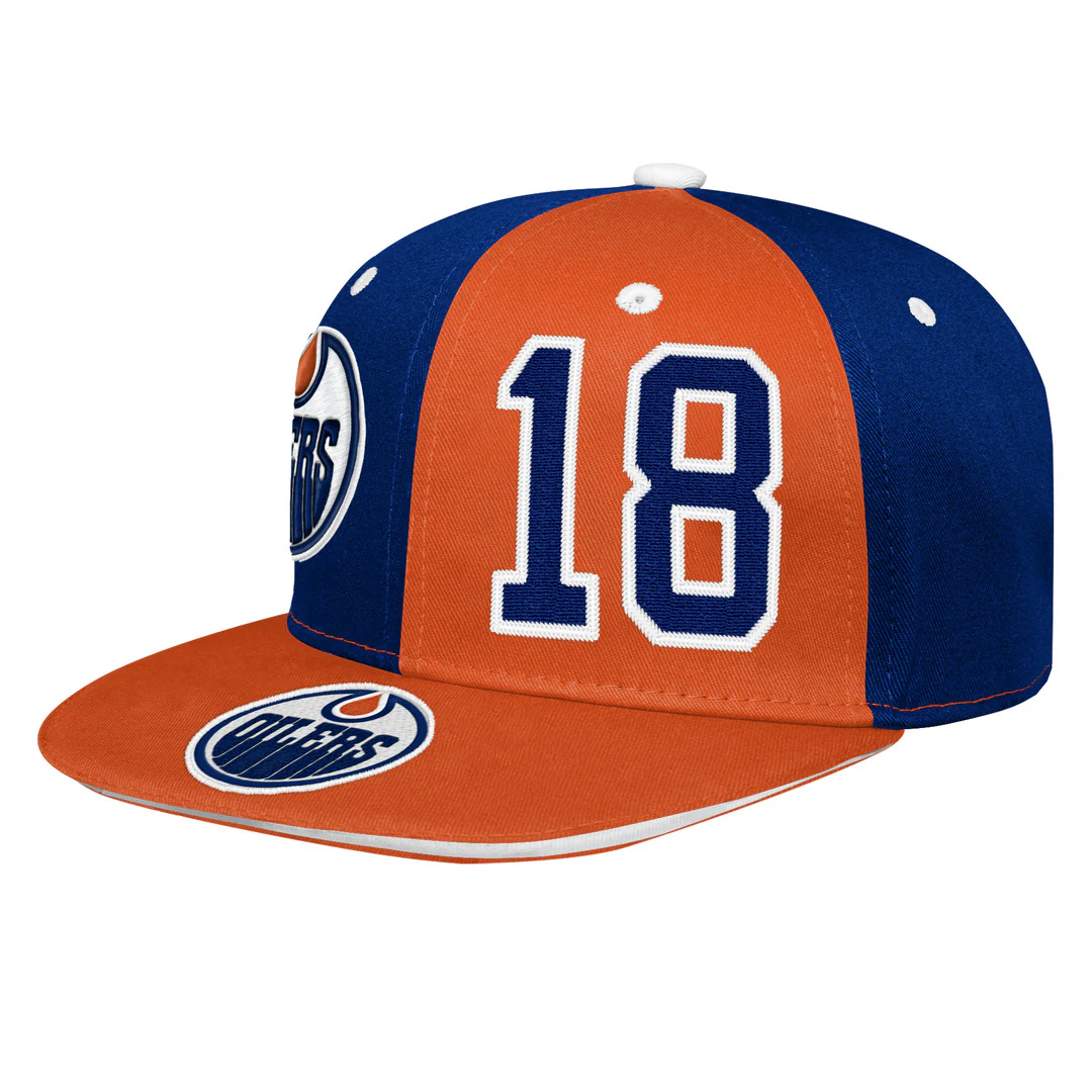NHL Branded Youth Edmonton Oilers Zach Hyman Flatbrim Snapback Hat