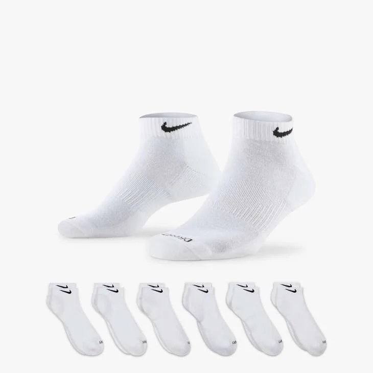 Nike Senior Everyday Plus Cushioned Low Cut Socks 6-Pack