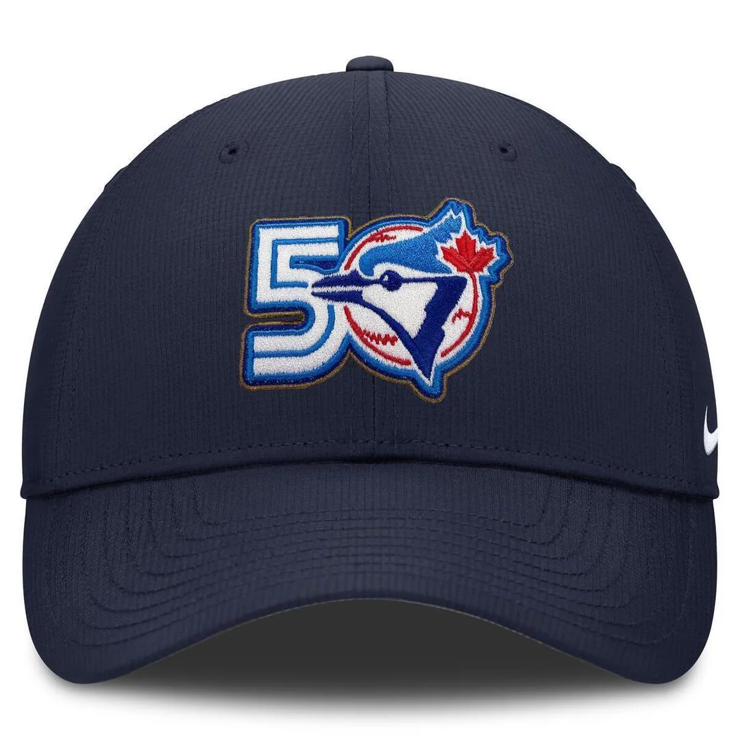 Nike Men's MLB Toronto Blue Jays 50th Anniversary Hat Navy - Image 2