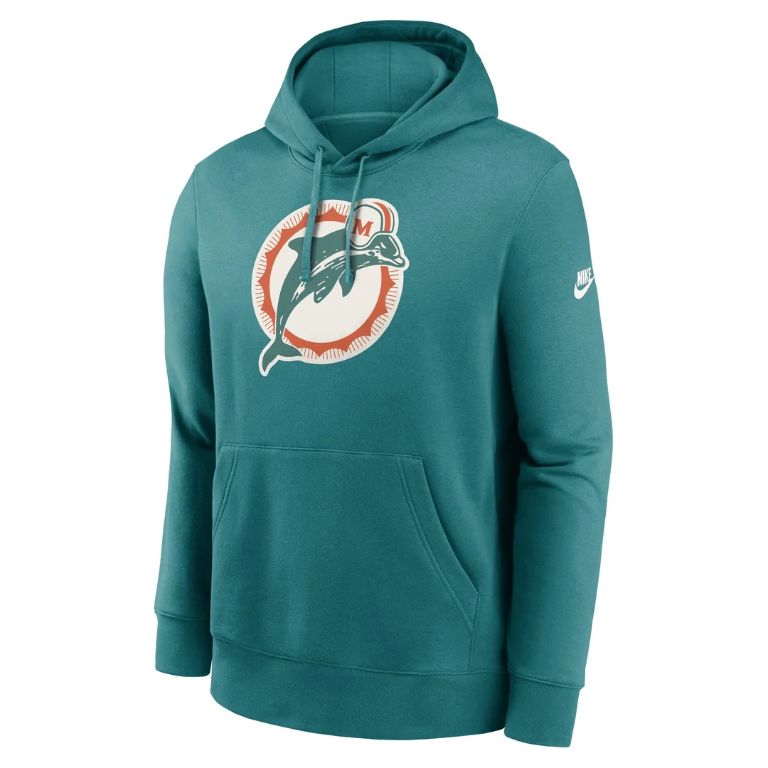 Nike Men's NFL Miami Dolphins Rewind Club Logo Hoodie