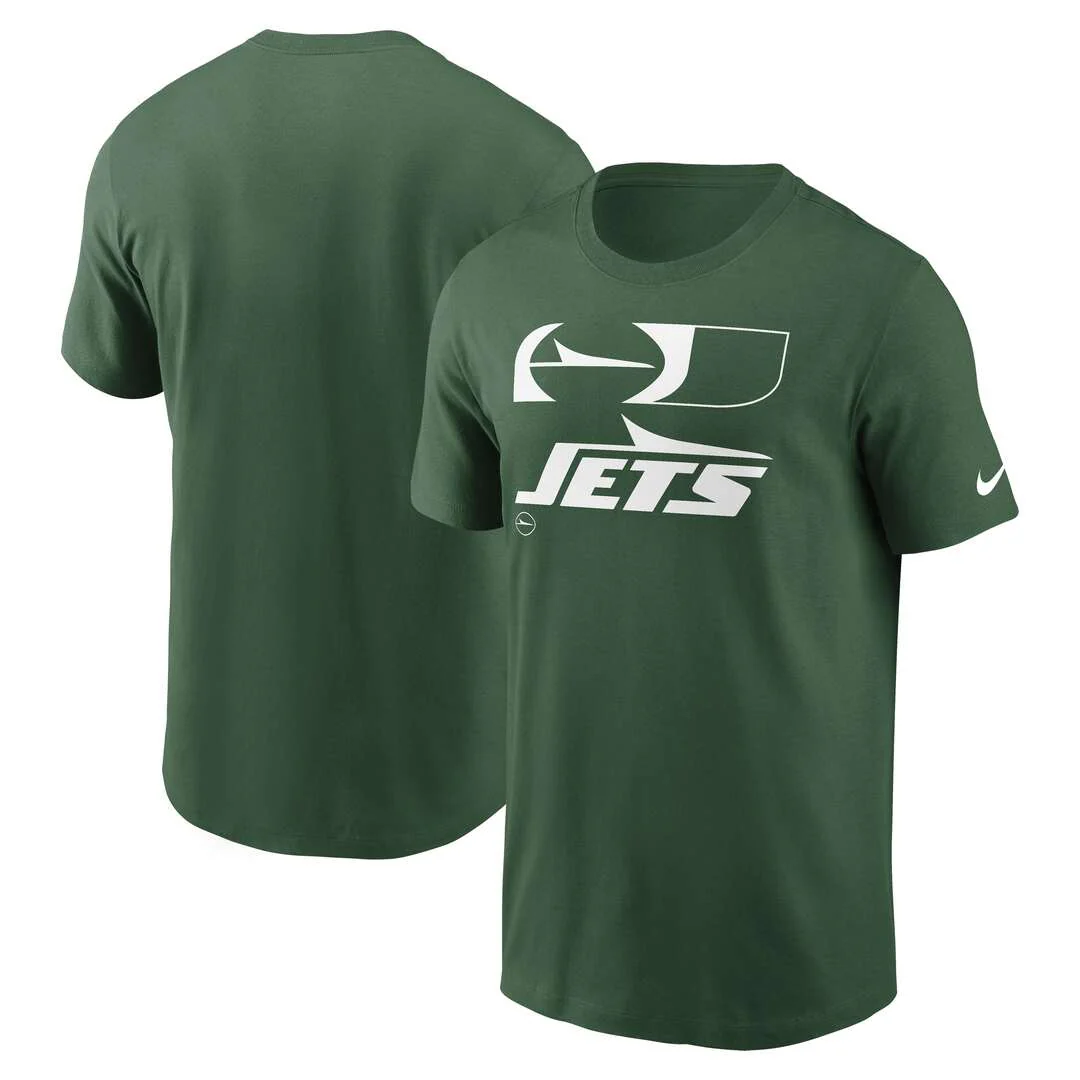 Nike Men's NFL New York Jets Cotton Logo T-Shirt - Image 3