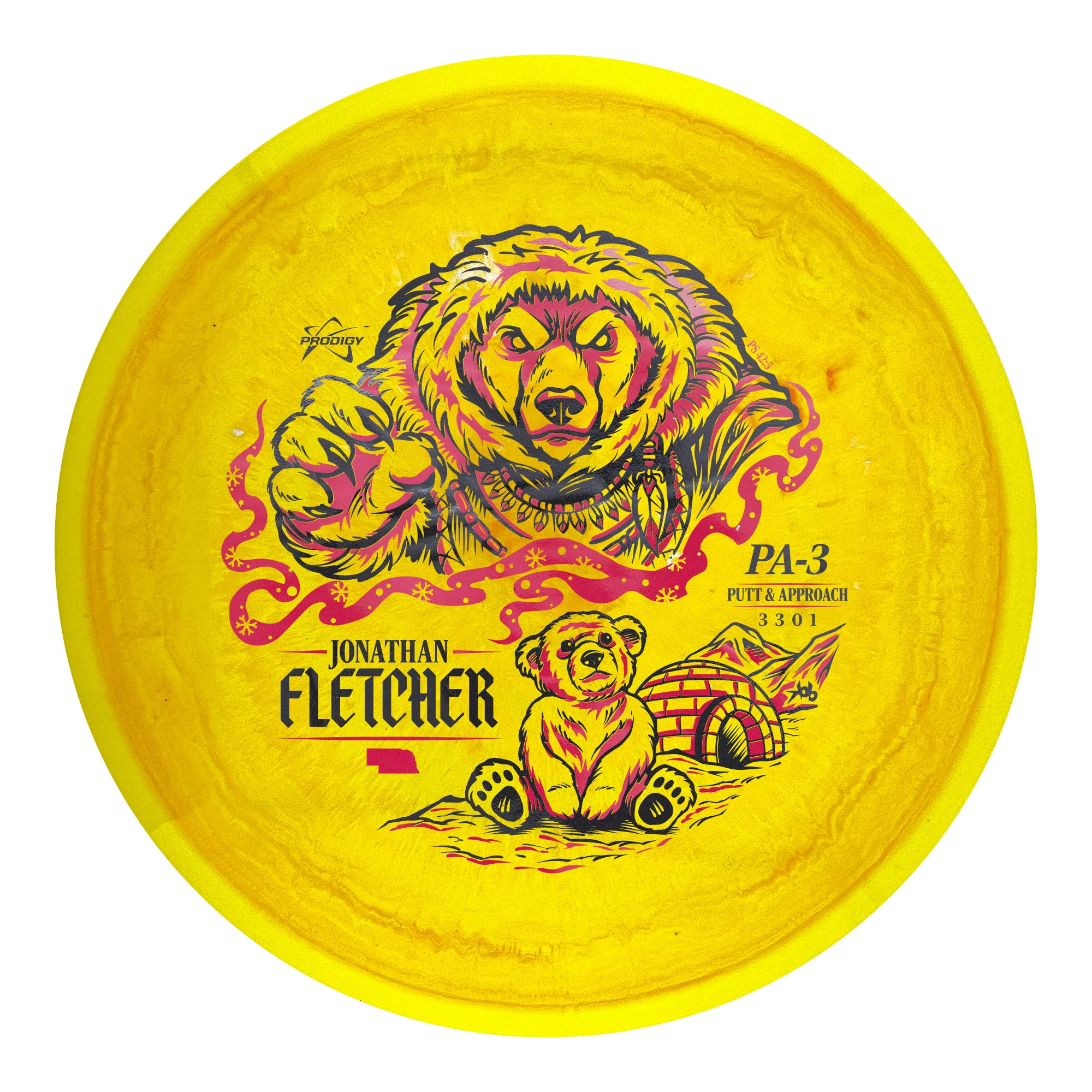 Prodigy PA-3 500 Spectrum Jonathan Fletcher 2026 Signature Series Putt and Approach Golf Disc - Image 2