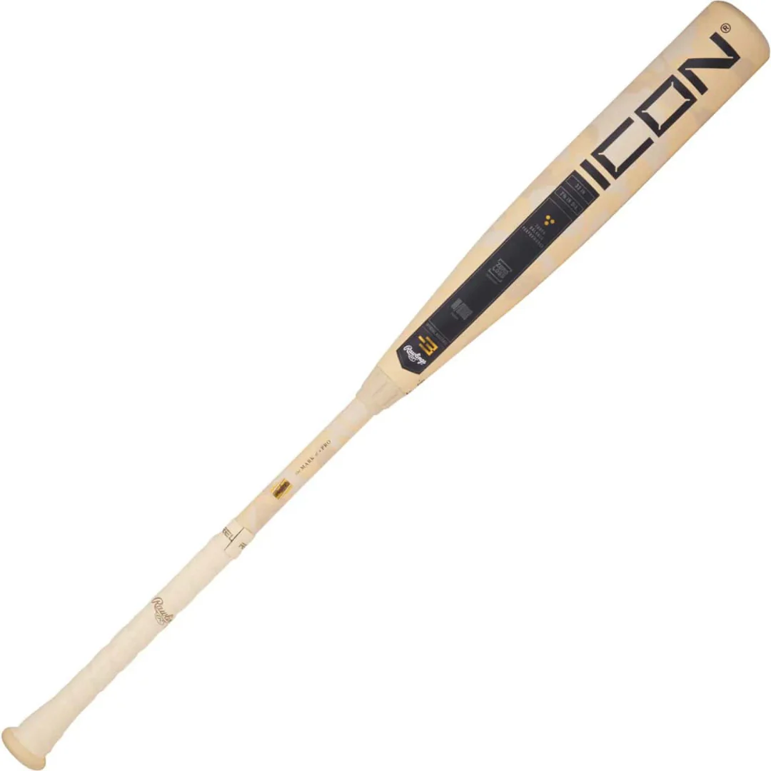 Rawlings -3 Icon BBCOR Baseball Bat - Image 2