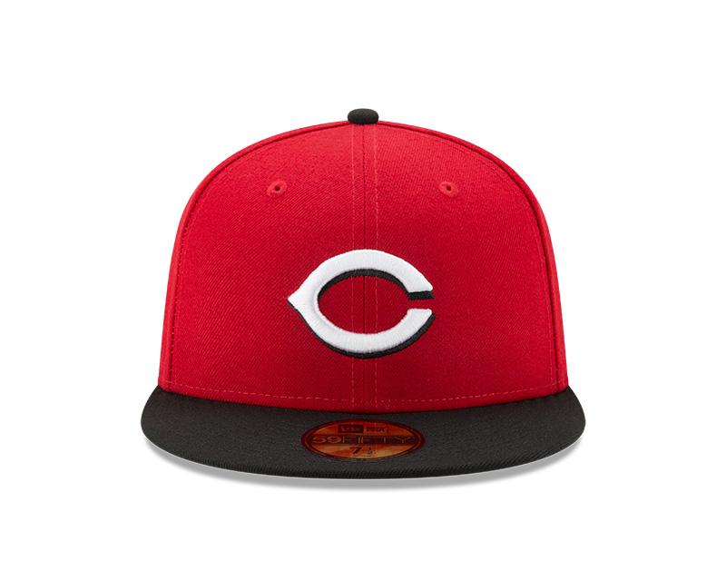 New Era Men's MLB Cincinnati Reds Authentic Collection 59FIFTY Road Fitted Hat - Image 2