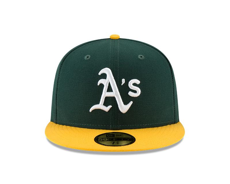 New Era Men's MLB Oakland Athletics Authentic Collection 59FIFTY Home Fitted Hat - Image 2