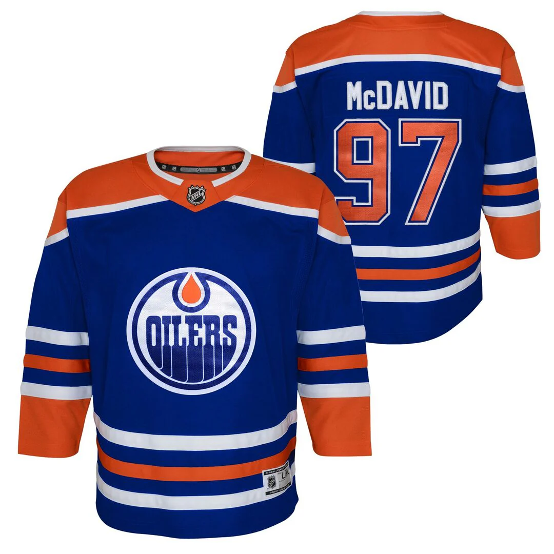 NHL Branded Toddler Edmonton Oilers Connor McDavid Home Jersey - Image 3