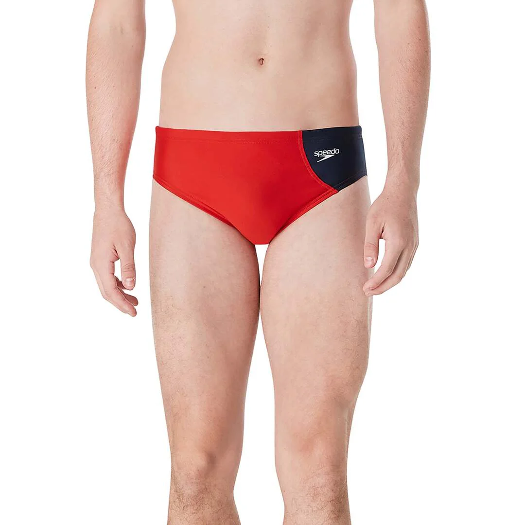 Speedo Vibe Asymmetrical ColorBlock One Swim Briefs - Image 3