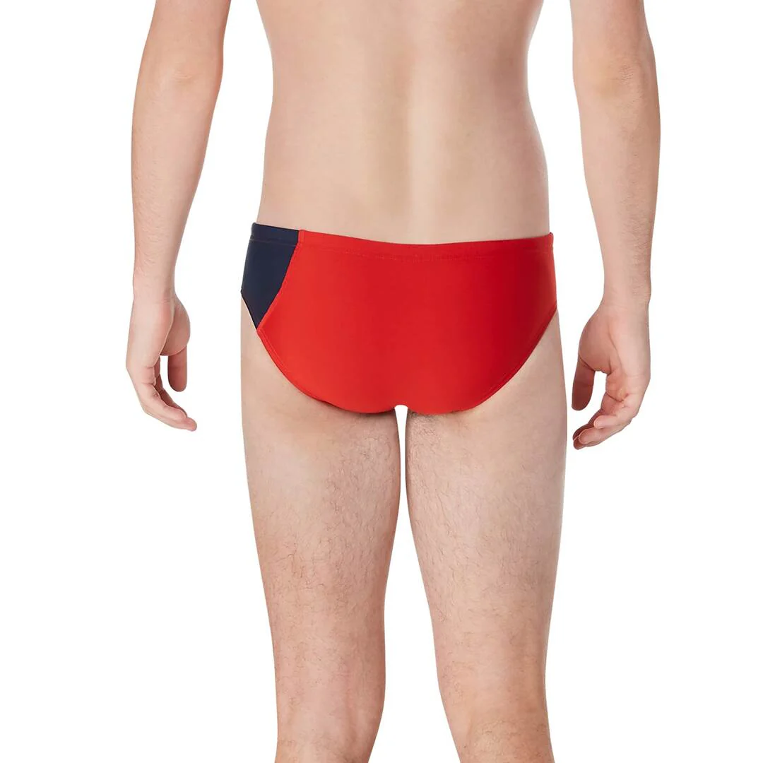 Speedo Vibe Asymmetrical ColorBlock One Swim Briefs - Image 4