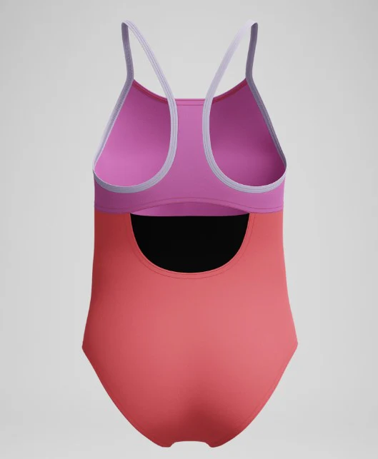 Speedo Girls Radiating Splice One Piece Swimsuit - Image 4