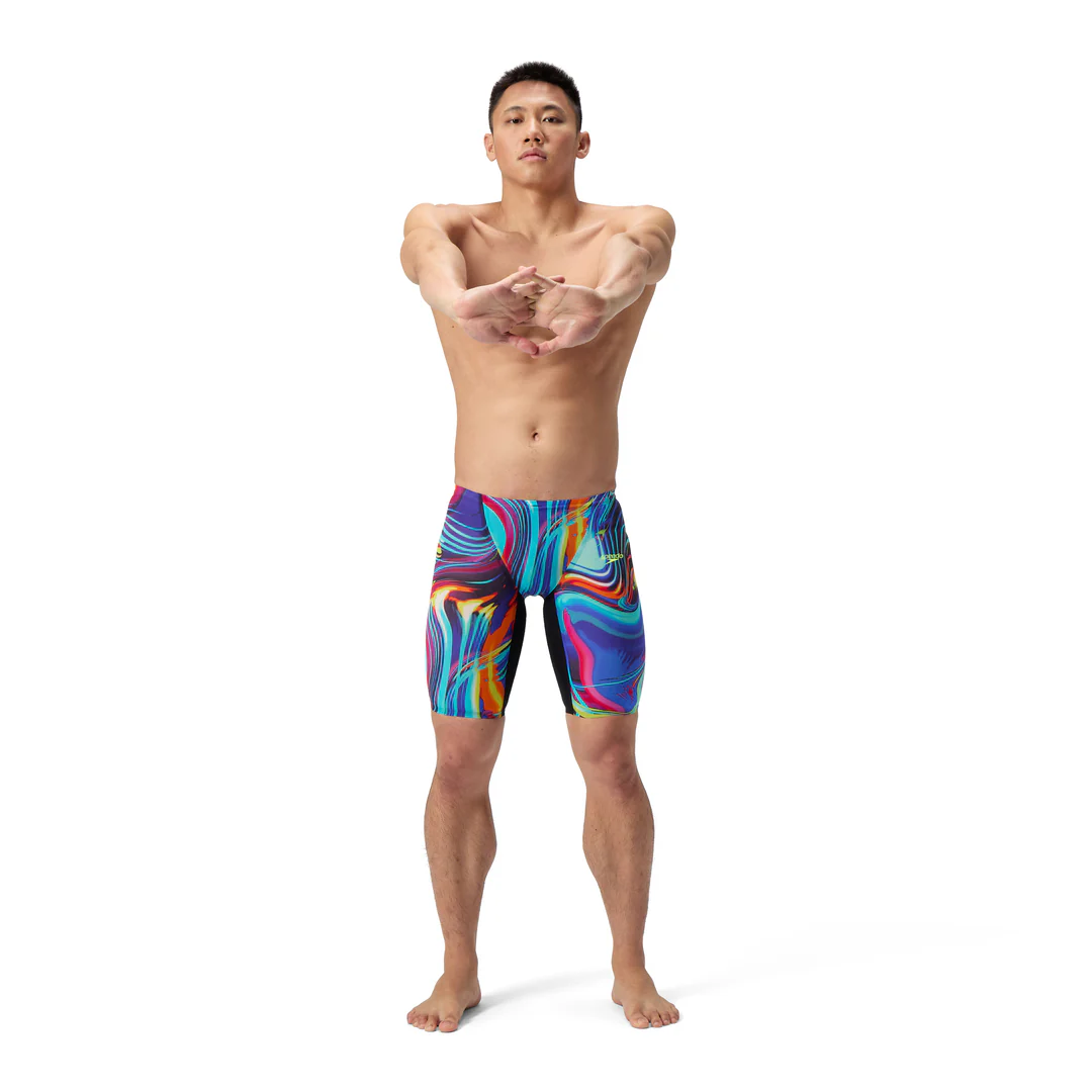 Speedo Men's Fastskin LZR Pure Valor 2.0 Printed Swim Jammer