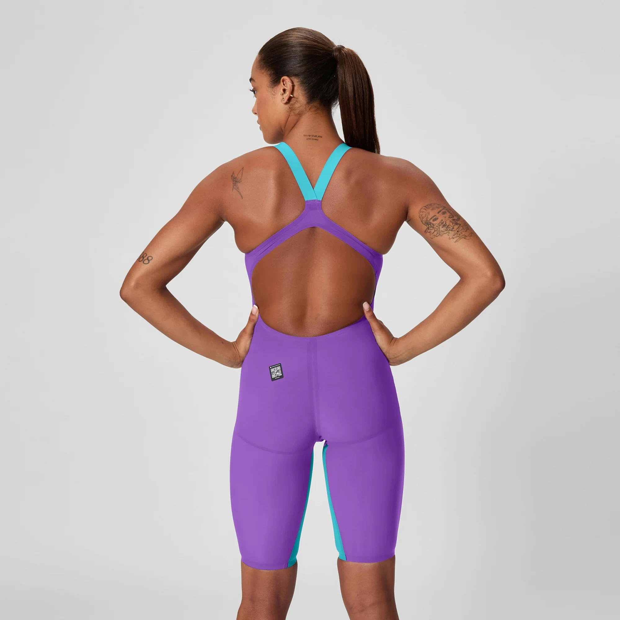 Speedo Women's Fastskin LZR Pure Valor 2.0 Open Back Kneeskin - Image 2
