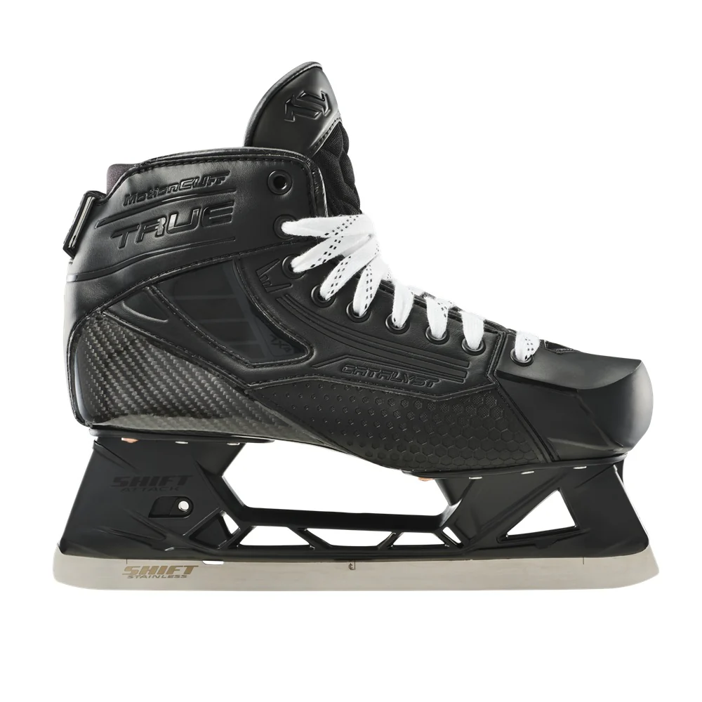 True Senior Catalyst 7X4 Blackout Hockey Goalie Skate