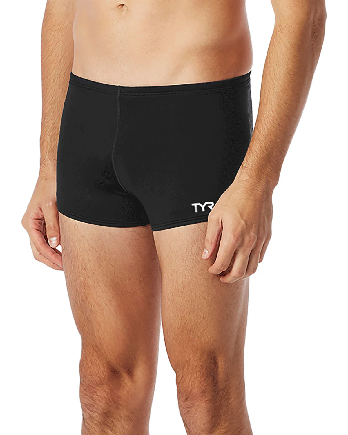 TYR Men's Durafast Elite Solid Square Leg Swim Short