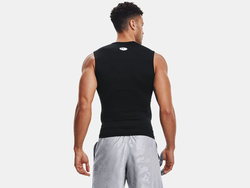 Under Armour Men's HeatGear Compression Sleeveless Tank - Image 4
